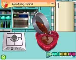 Làm bánh flan dâu