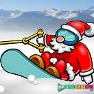 Ông già Noel trượt tuyết