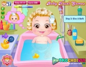 Làm tóc cho baby Hazel