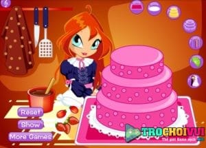 Winx làm bánh kem