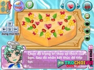 Làm bánh kem hình trái tim